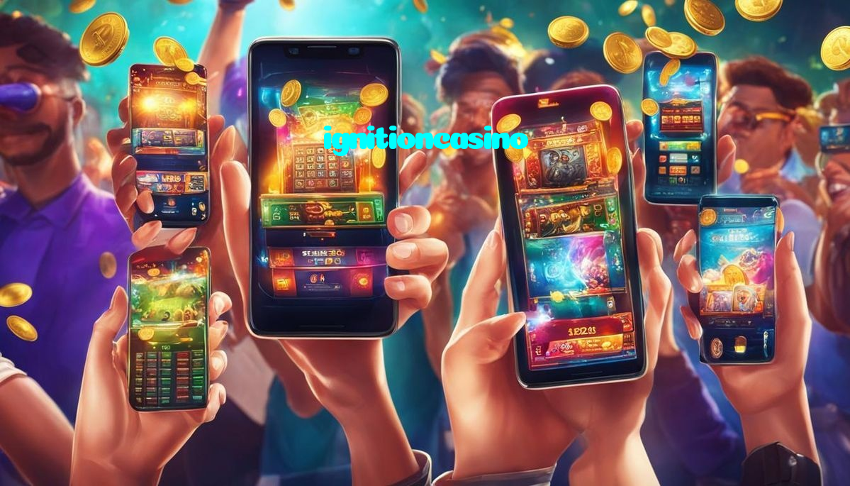 ignitioncasino casino presented on mobile device in Pakistan with slots and live games